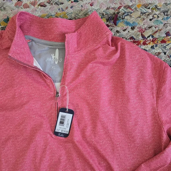 Johnnie-O Men’s Miltons Prep-Formance Pullover Shirt - Pipeline Sz XL Bandana - Picture 6 of 6